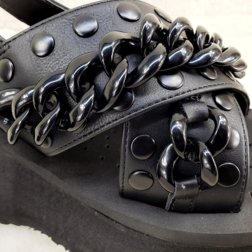 Funn 12 Goth Platform Slingback Sandals Demonia - Picture 3 of 8